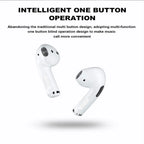 Fones de Ouvido Mini Pro4 TWS Bluetooth Sem Fio com Estojo Carregador