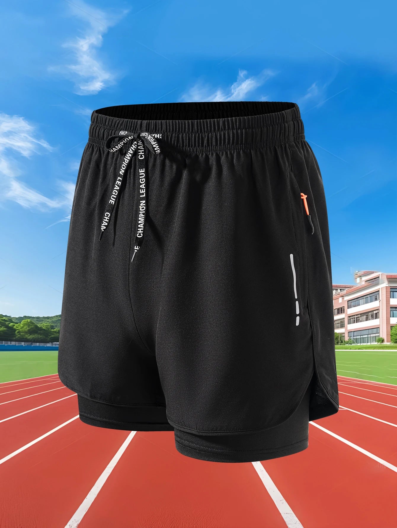 Shorts Compressão Masculinos 2 em 1 – Fitness, Corrida e Treino