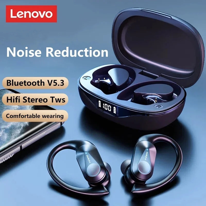 Fone Bluetooth Lenovo LP75 com Display Digital