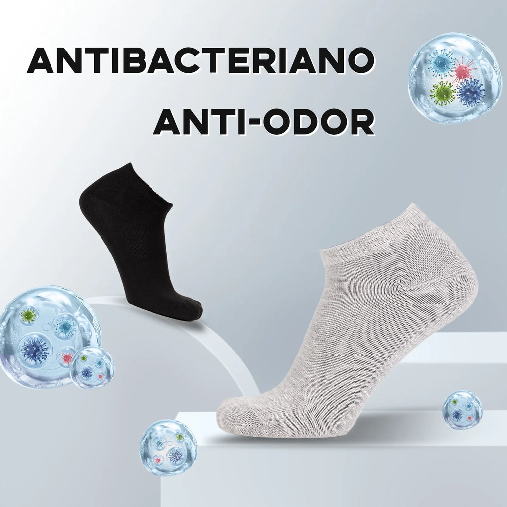 Kit 6 Pares de Meias Masculinas Antitranspirante