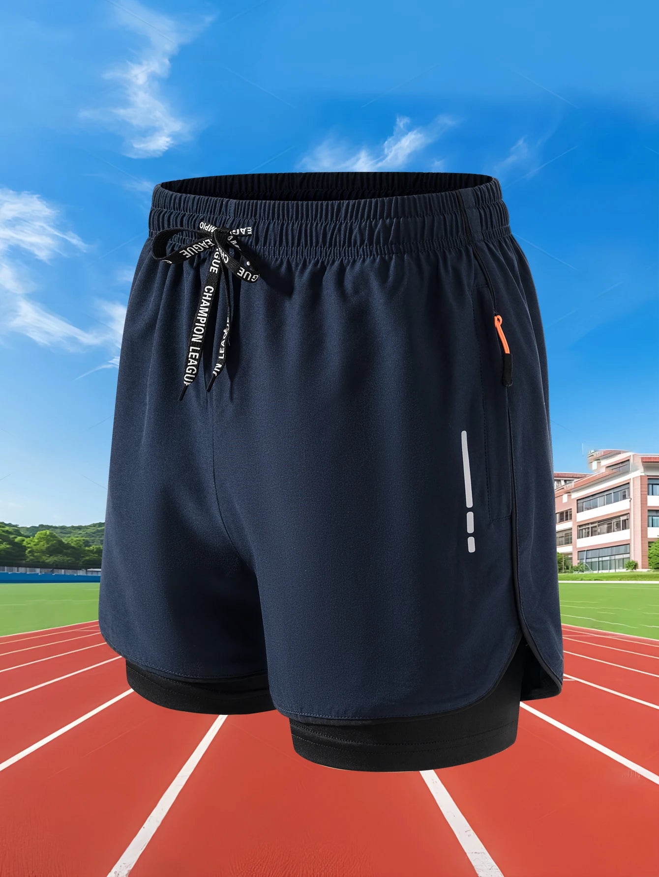 Shorts Compressão Masculinos 2 em 1 – Fitness, Corrida e Treino