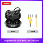 Fone Bluetooth Lenovo LP75 com Display Digital