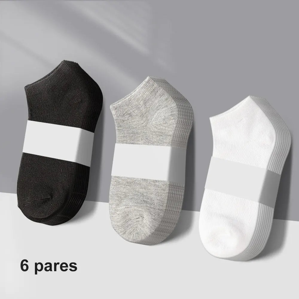 Kit 6 Pares de Meias Masculinas Antitranspirante