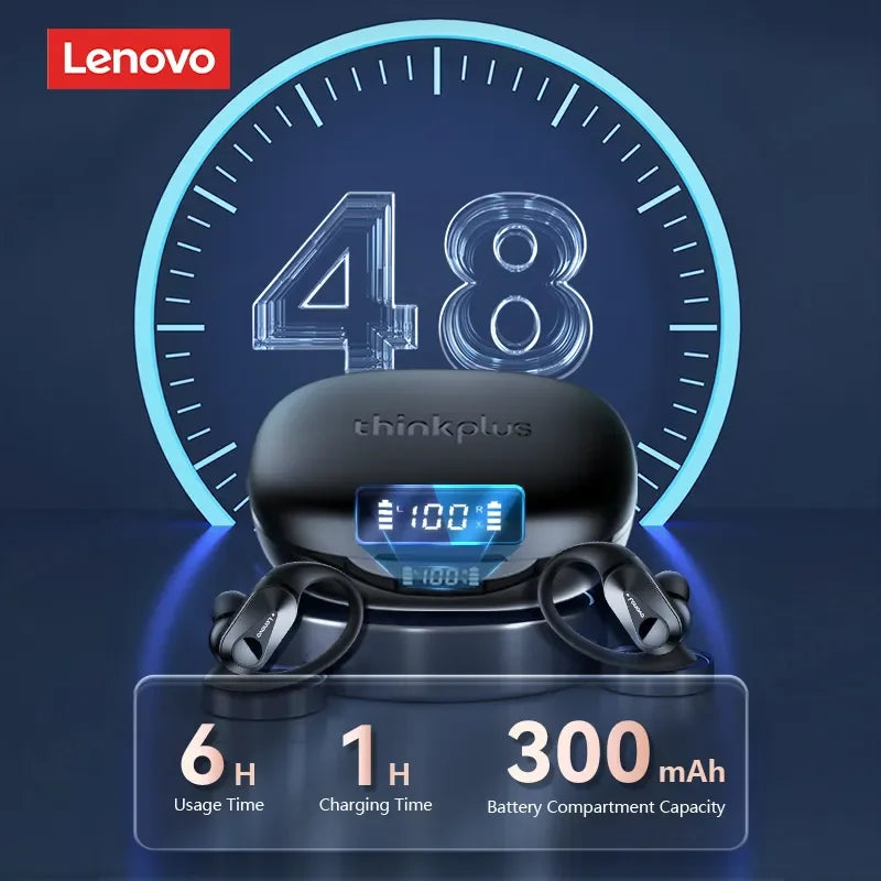 Fone Bluetooth Lenovo LP75 com Display Digital