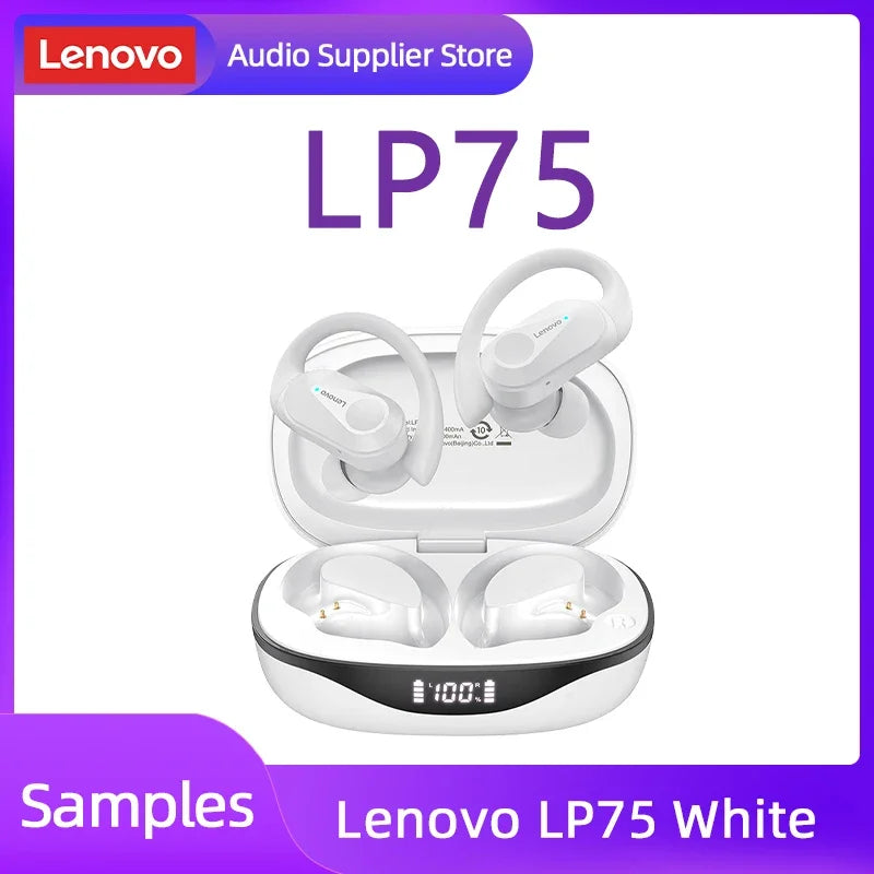 Fone Bluetooth Lenovo LP75 com Display Digital