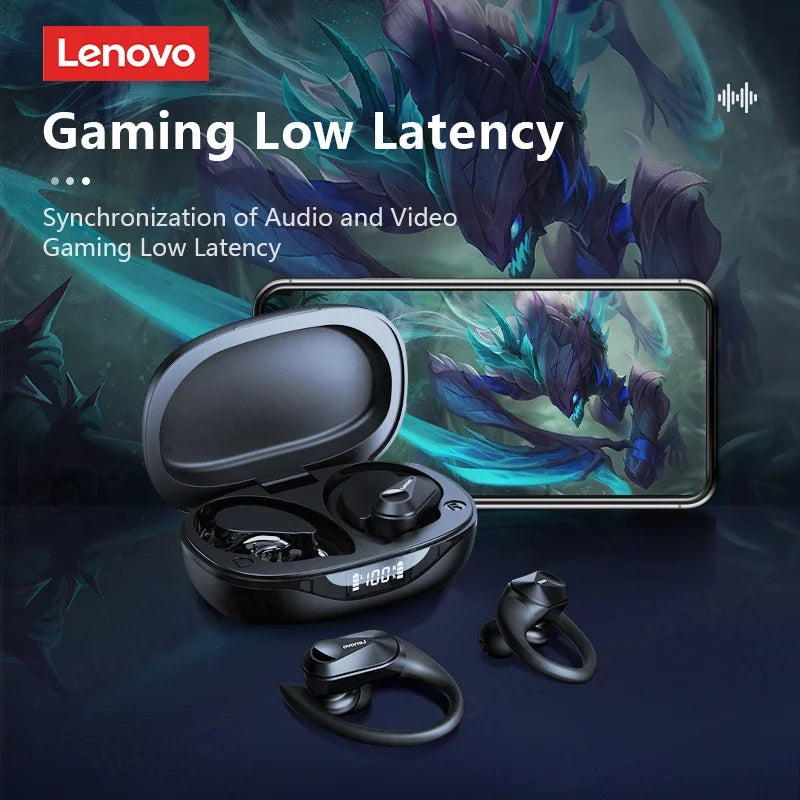 Fone Bluetooth Lenovo LP75 com Display Digital